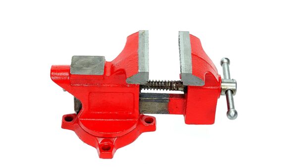 Bench Vise - 4-Inch Jaw Width, Swivel Base, Heavy Duty Cast Iron