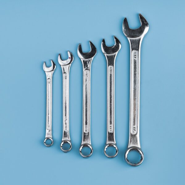 Chrome Vanadium Steel Wrench Set - Metric & Imperial